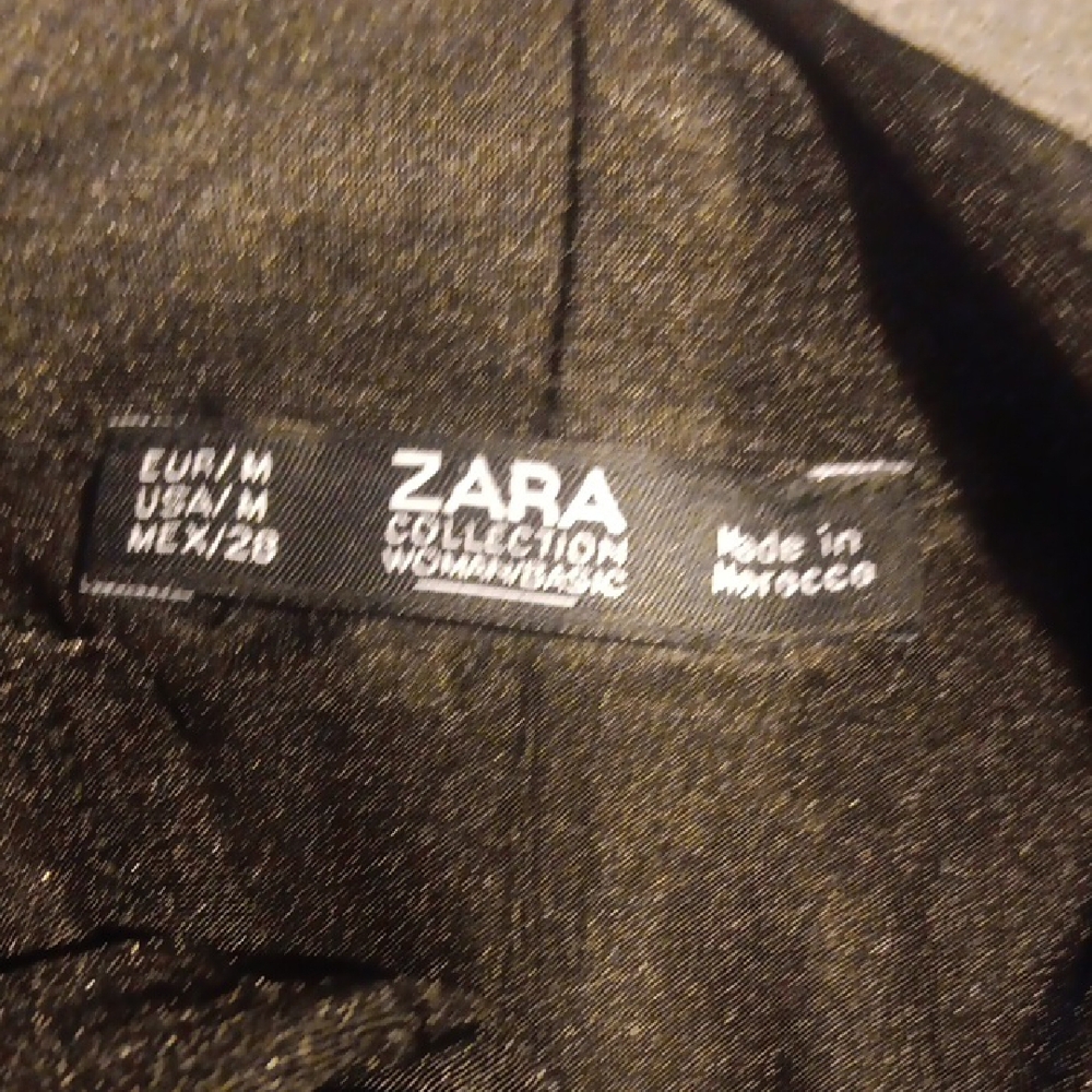Zara Black Sleeveless Tie-Neck Blouse - Picture 6 of 9